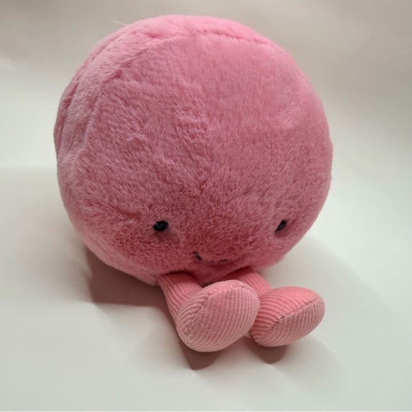 Jellycat Amuseables Peach Plush Soft Toy Pink Fruit Stuffed Animal NWT - Picture 6 of 8